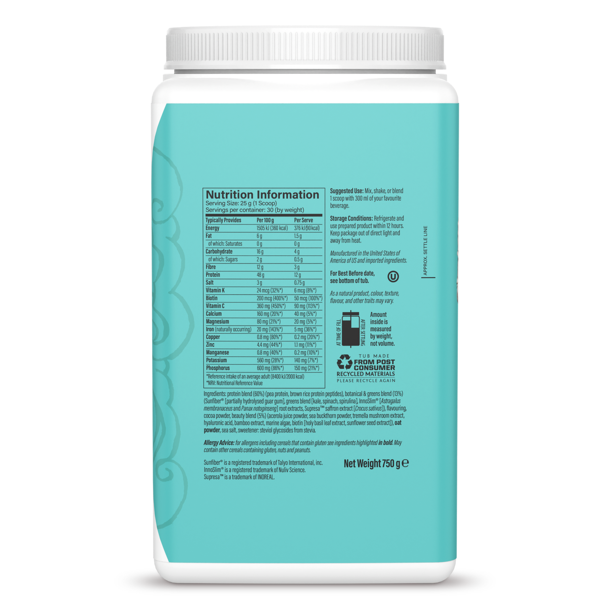 SLIM Collagen Boost Chocolate 30 Servings (750g)