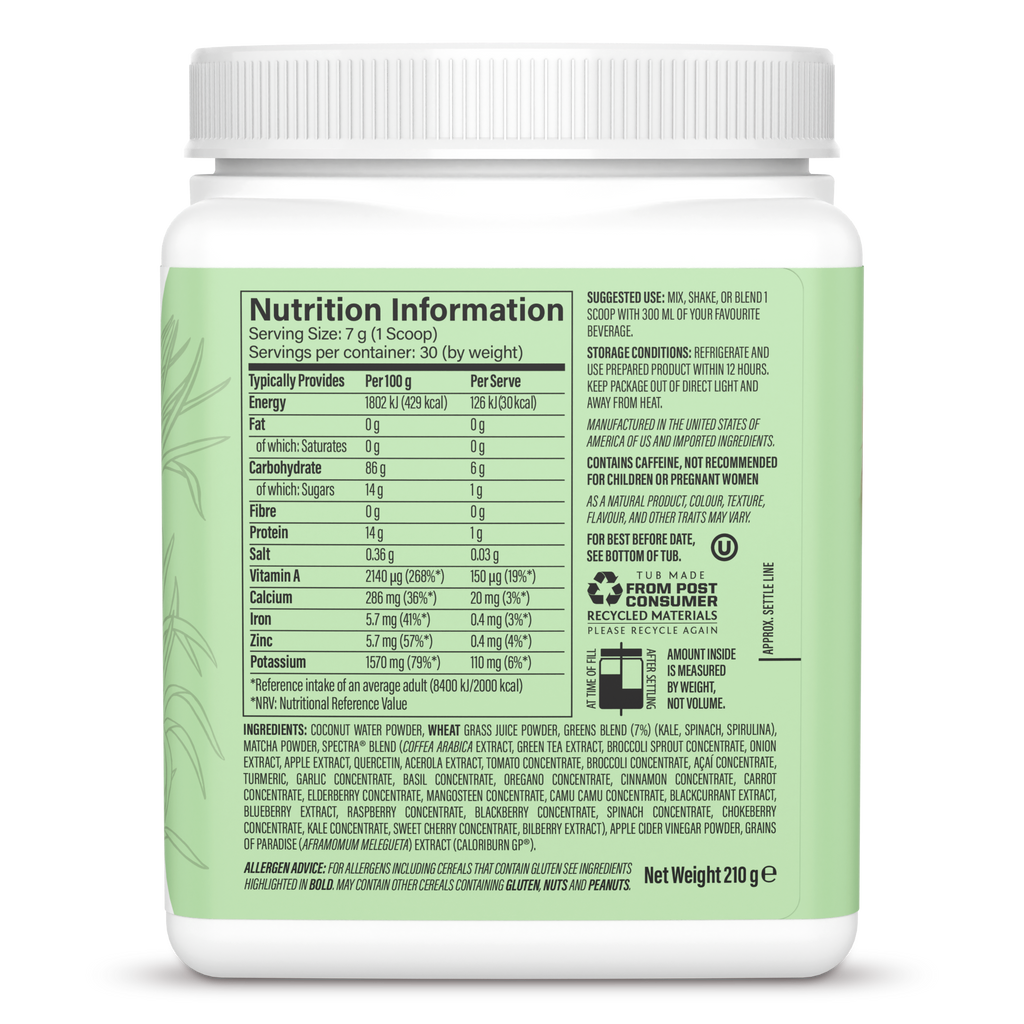 Shape Thermo Greens Unflavoured 30 Servings (210g)